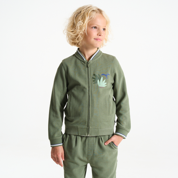 شورت برمودا من جيرسي نسيج البيكيه للأطفال